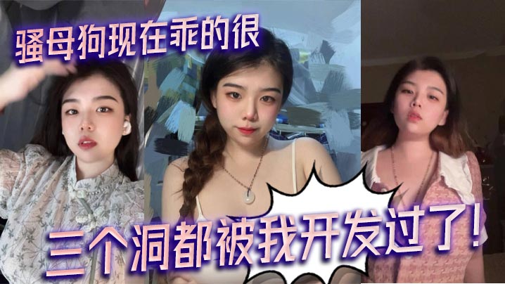 骚母狗现在乖的很三个洞都被我开发过了